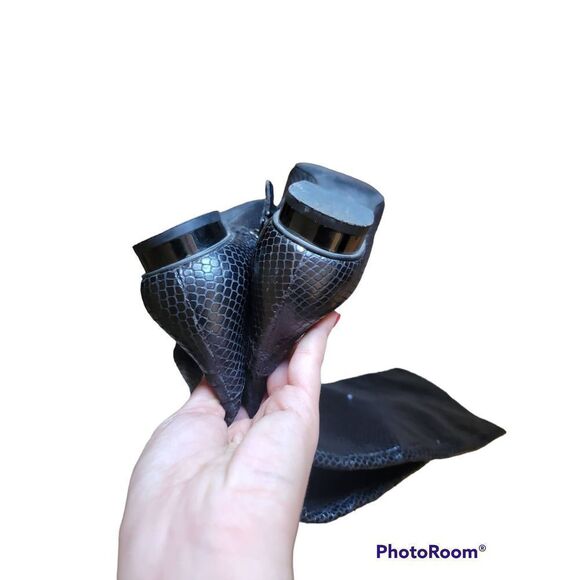 Via Spiga Over the Knee Snake Skin Leather Boots 7M - Picture 6 of 8